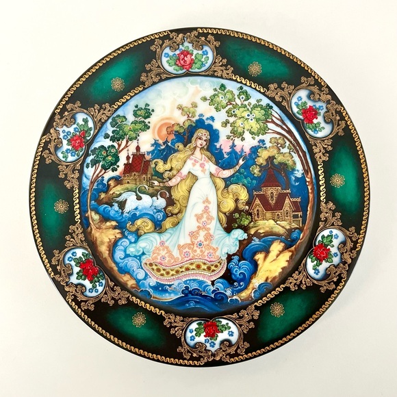 THE BRADFORD EXCHANGE Byliny Porcelain 1992 Russian Seasons Spring Time Splendor - Picture 3 of 7
